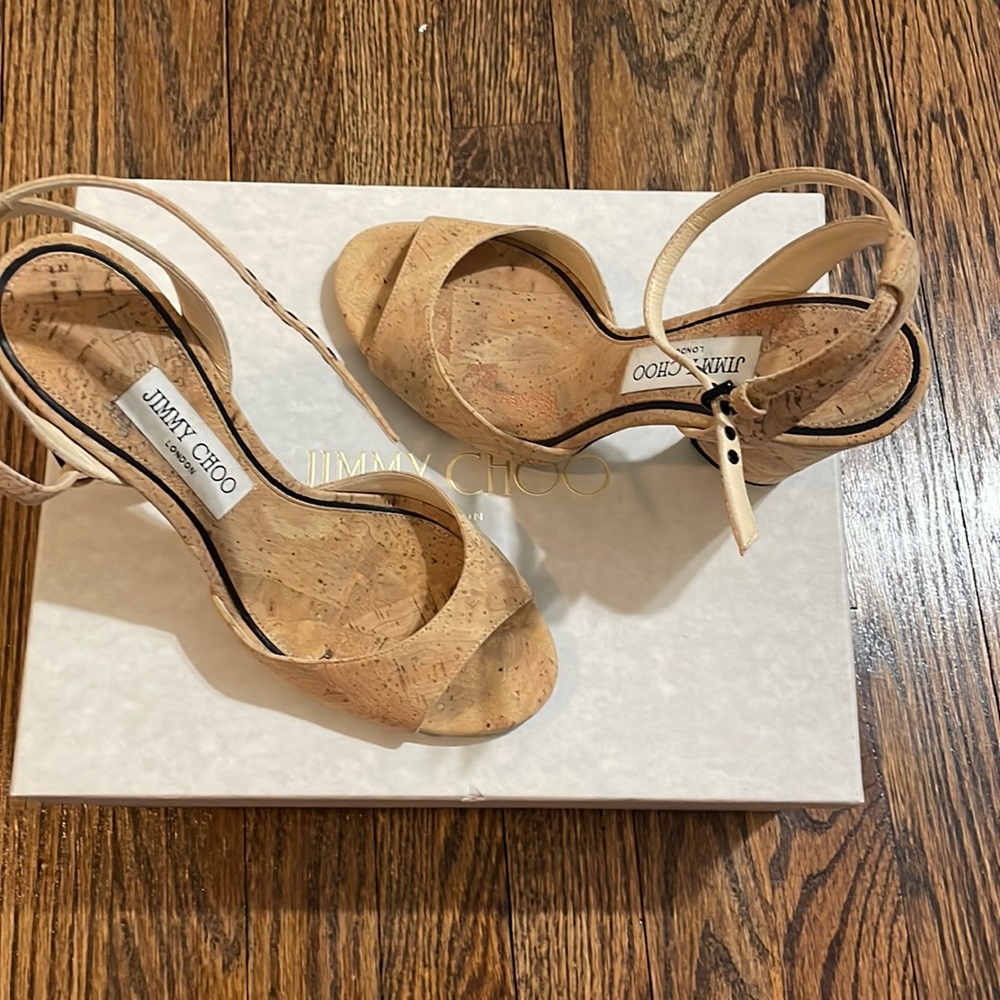 Jimmy Choo cork heels